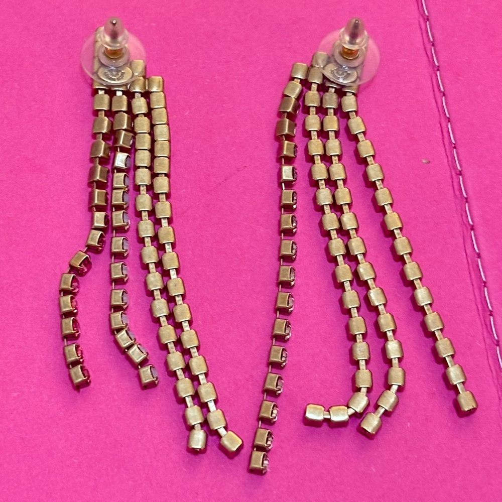 Multi-color dangling earrings - Picture 3 of 7